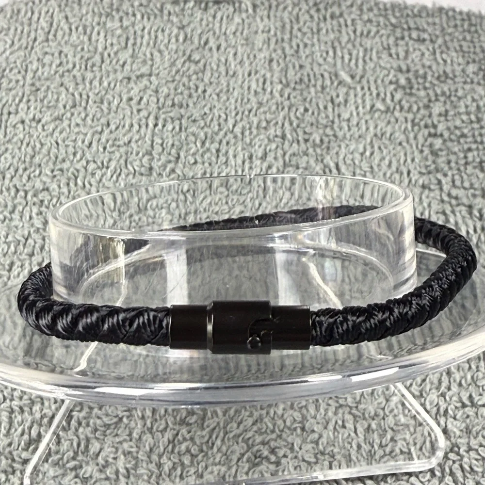 Elegant Black Braided Necklace